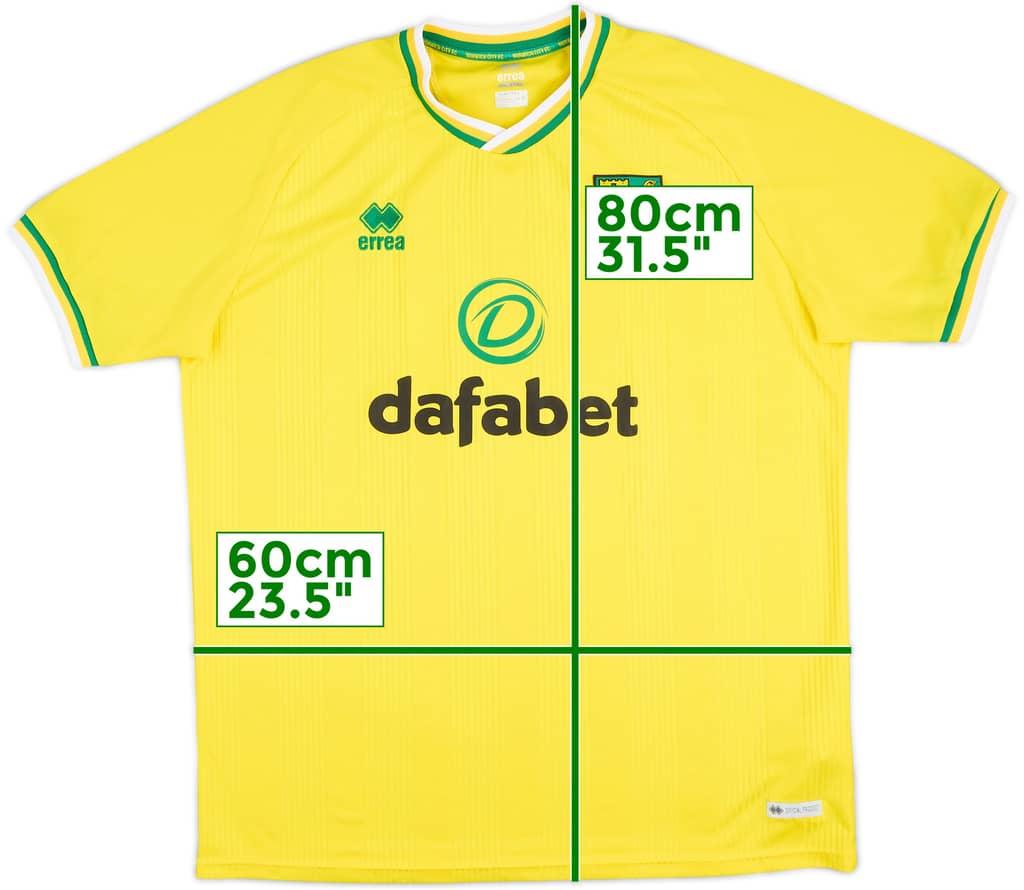 2020-21 Norwich City Home Shirt - 6/10 - (3XL)