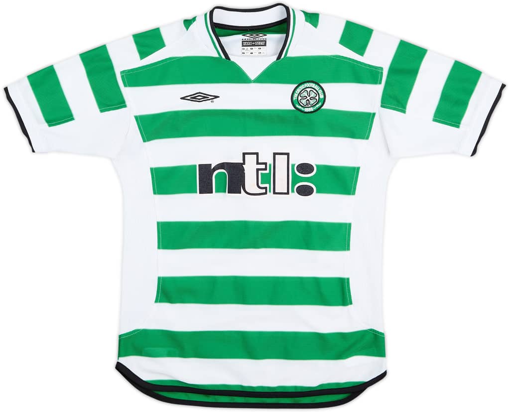 2001-03 Celtic Home Shirt - 8/10 - (M.Boys)