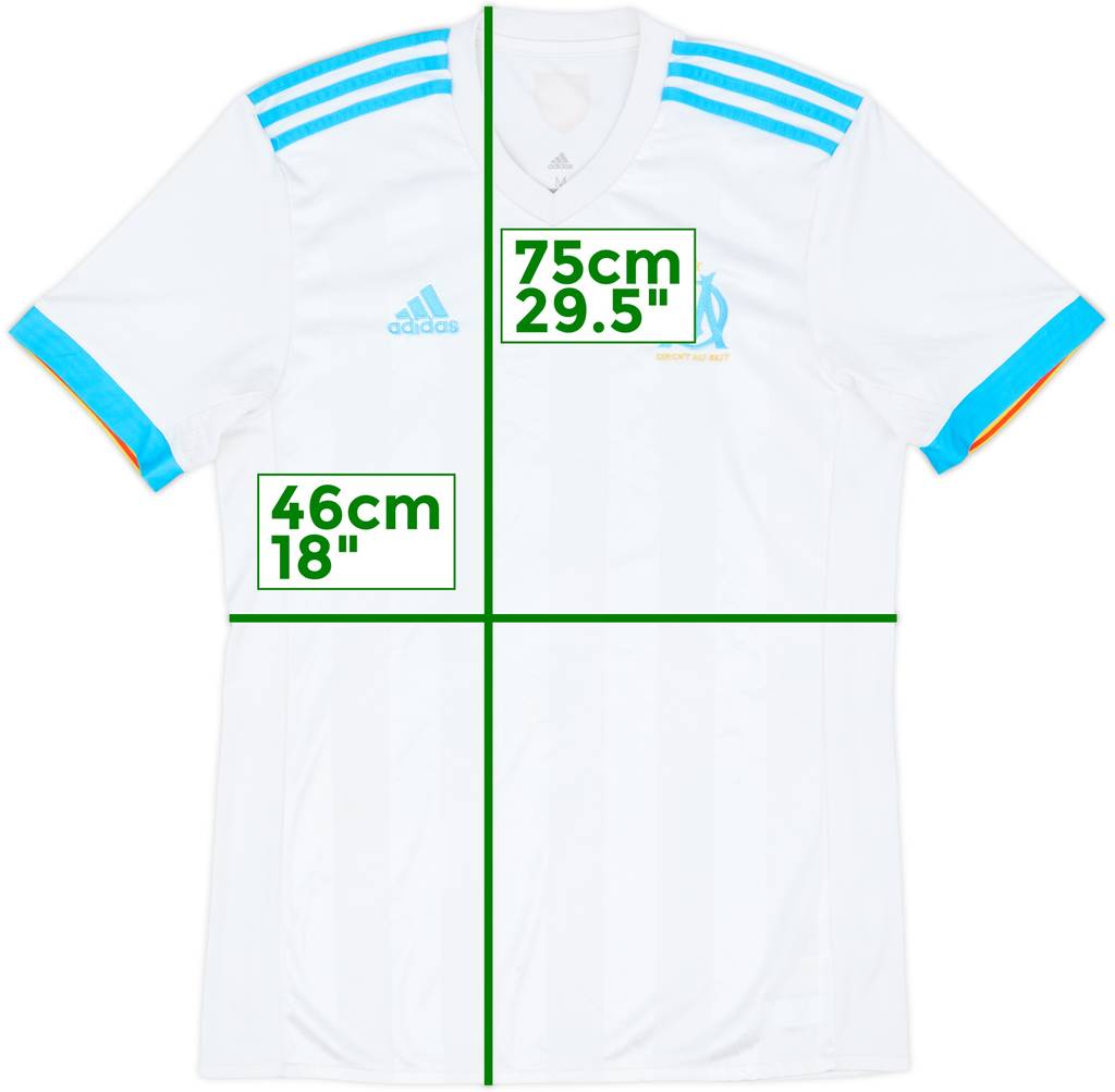 2017-18 Olympique Marseille Home Shirt - 8/10 - (M)