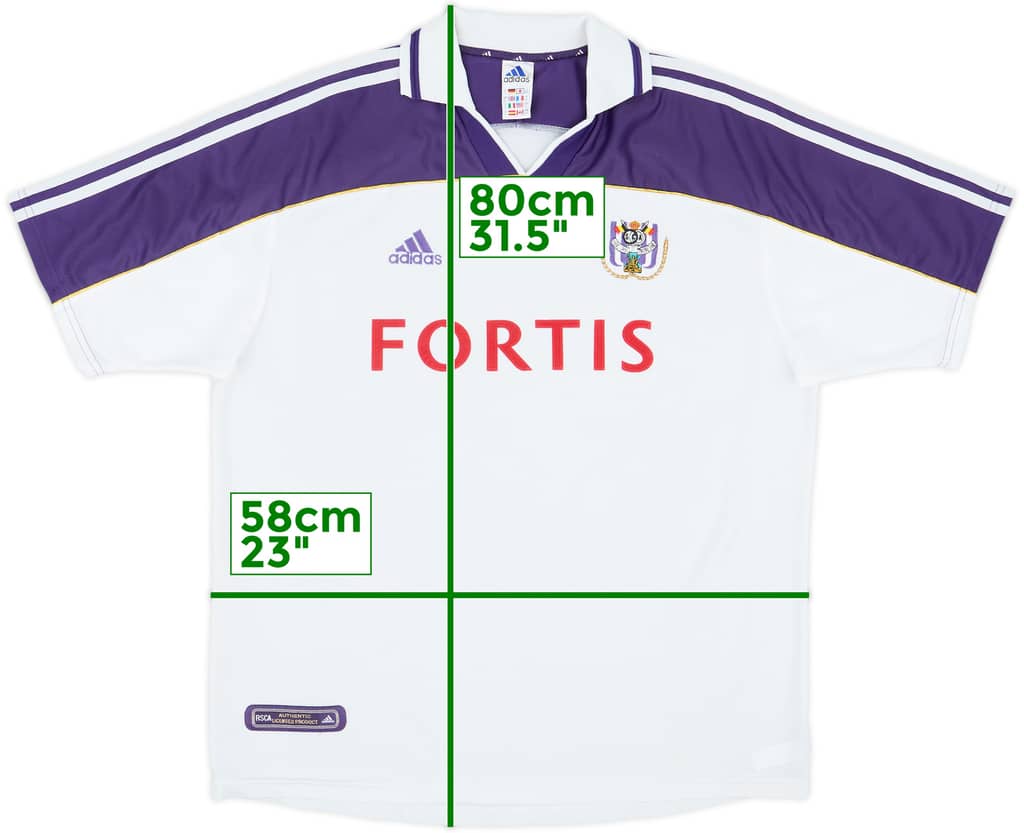 Camiseta de local del Anderlecht 2000-01 - 8/10 - (L)