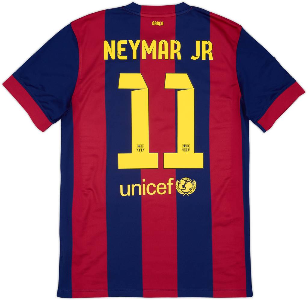2014-15 Barcelona Home Shirt Neymar Jr #11 - 8/10 - (S)