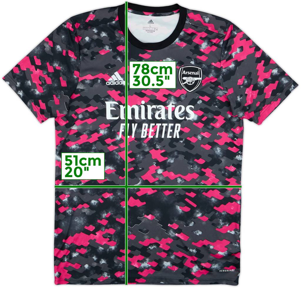 2021-22 Arsenal adidas Training Shirt - 10/10 - (L)