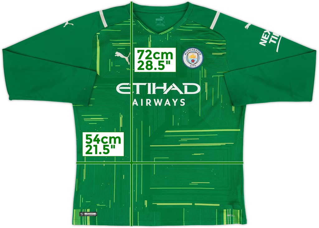 2021-22 Manchester City GK Shirt - 5/10 - (XL)