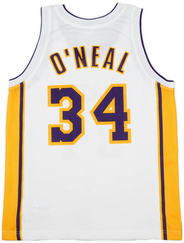 2002-04 LA Lakers O'Neal #34 Champion Alternate Jersey - 8/10 - (M)