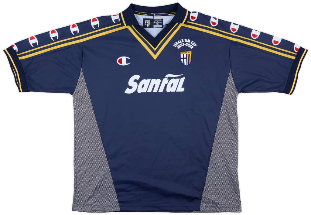 2001-02 Parma 'Signed' Finale TIM Cup Away Shirt - 9/10 - (XL)