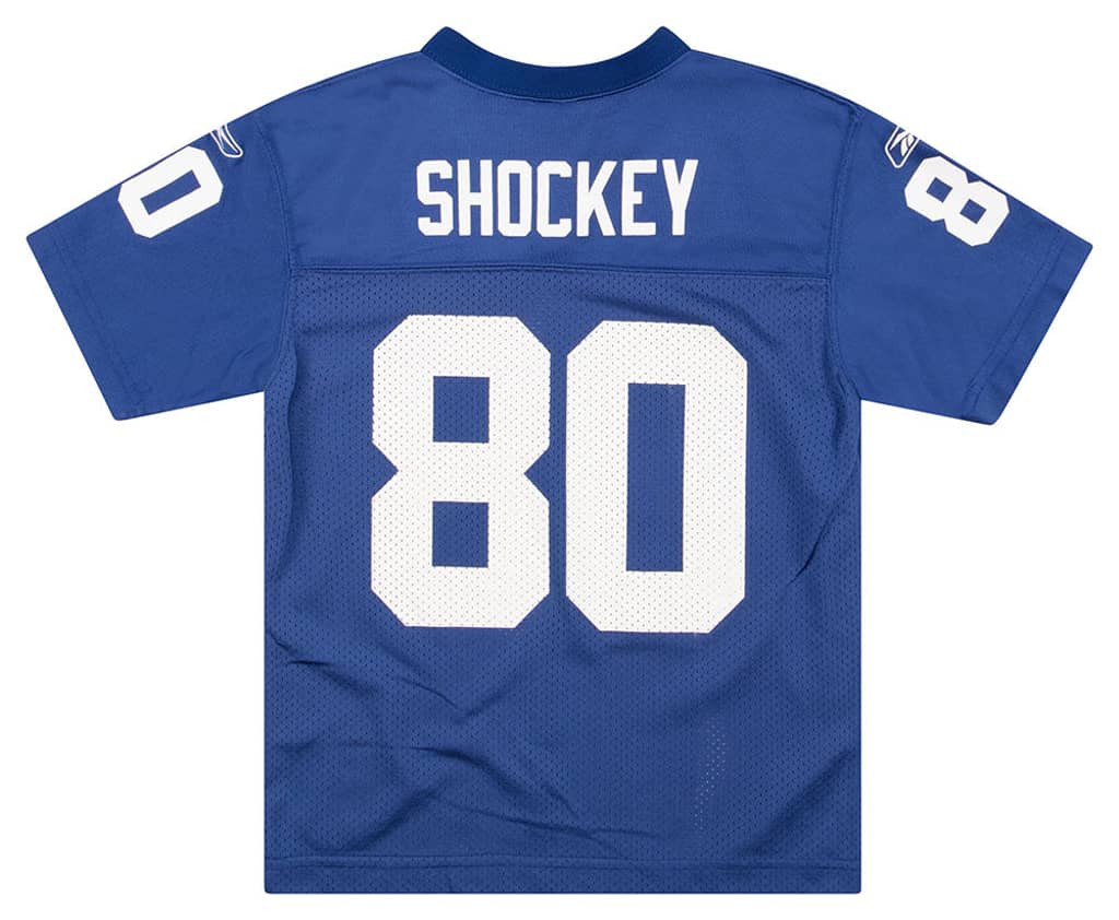 2007 New York Giants Shockey #80 Reebok Replica Jersey (Home) Y