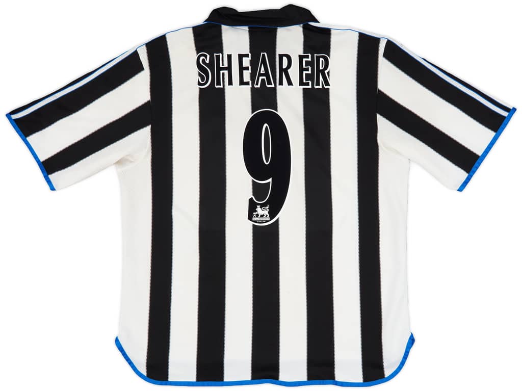 2000-01 Newcastle Home Shirt Shearer #9 - 5/10 - (XXL)