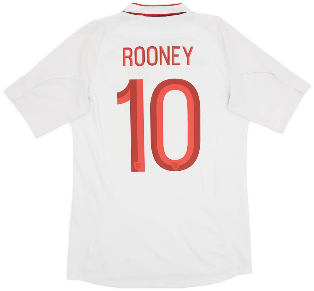 2012-13 England Home Shirt Rooney #10 - 7/10 - (M)