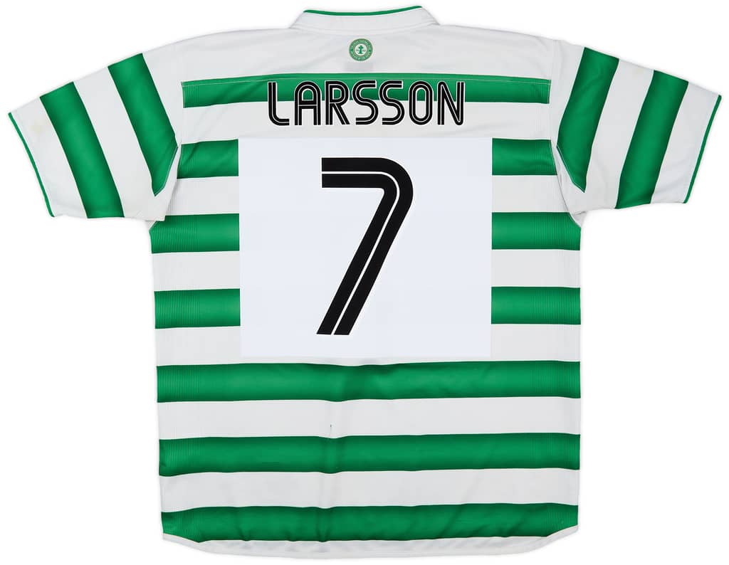 2003-04 Celtic Home Shirt Larsson #7 - 5/10 - (XL)