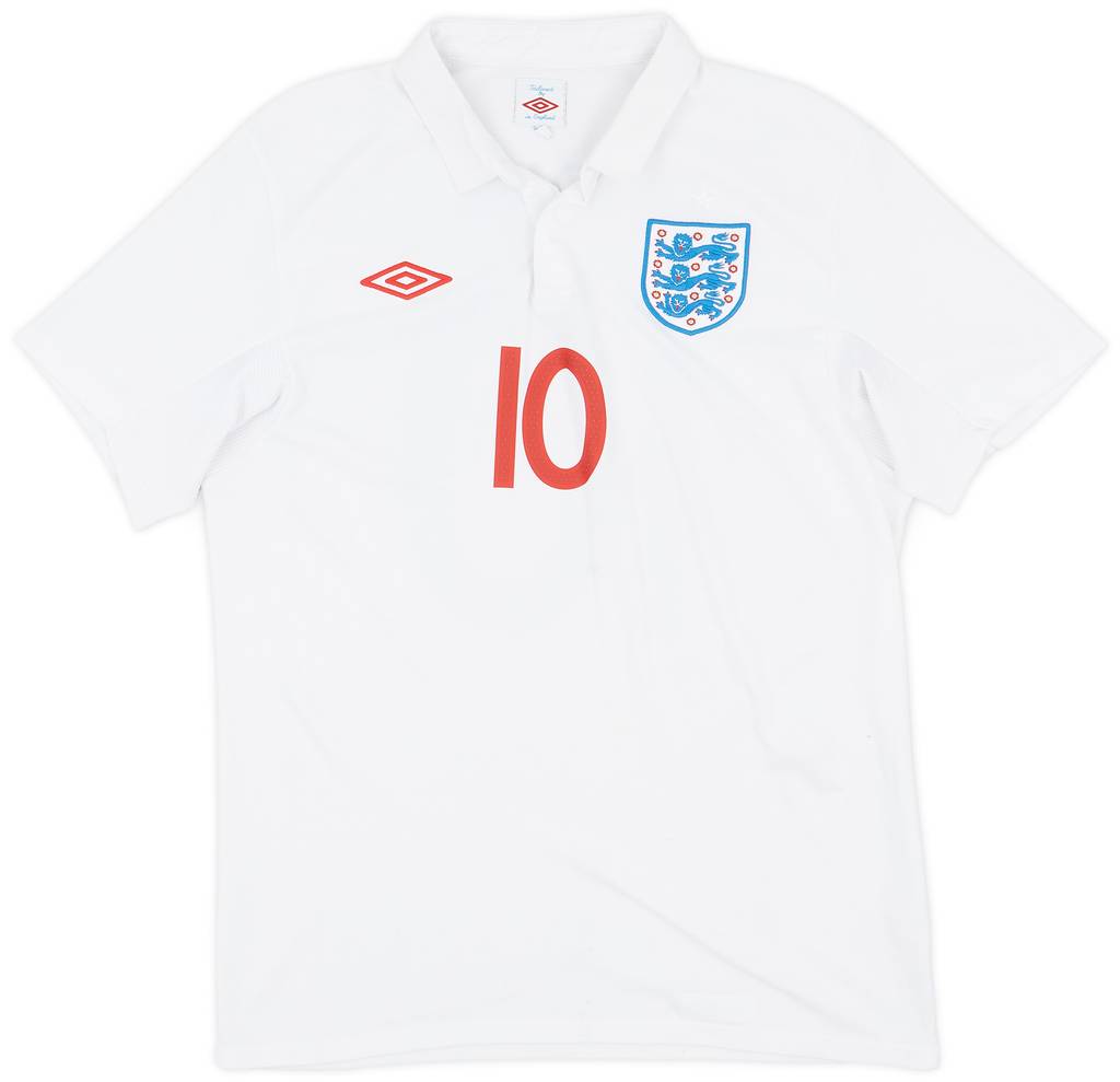 2009-10 England Home Shirt Rooney #10 - 7/10 - (M)