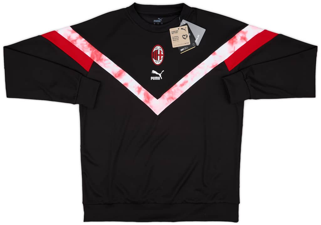 2021-22 AC Milan Puma Hooded Sweat Top (M)