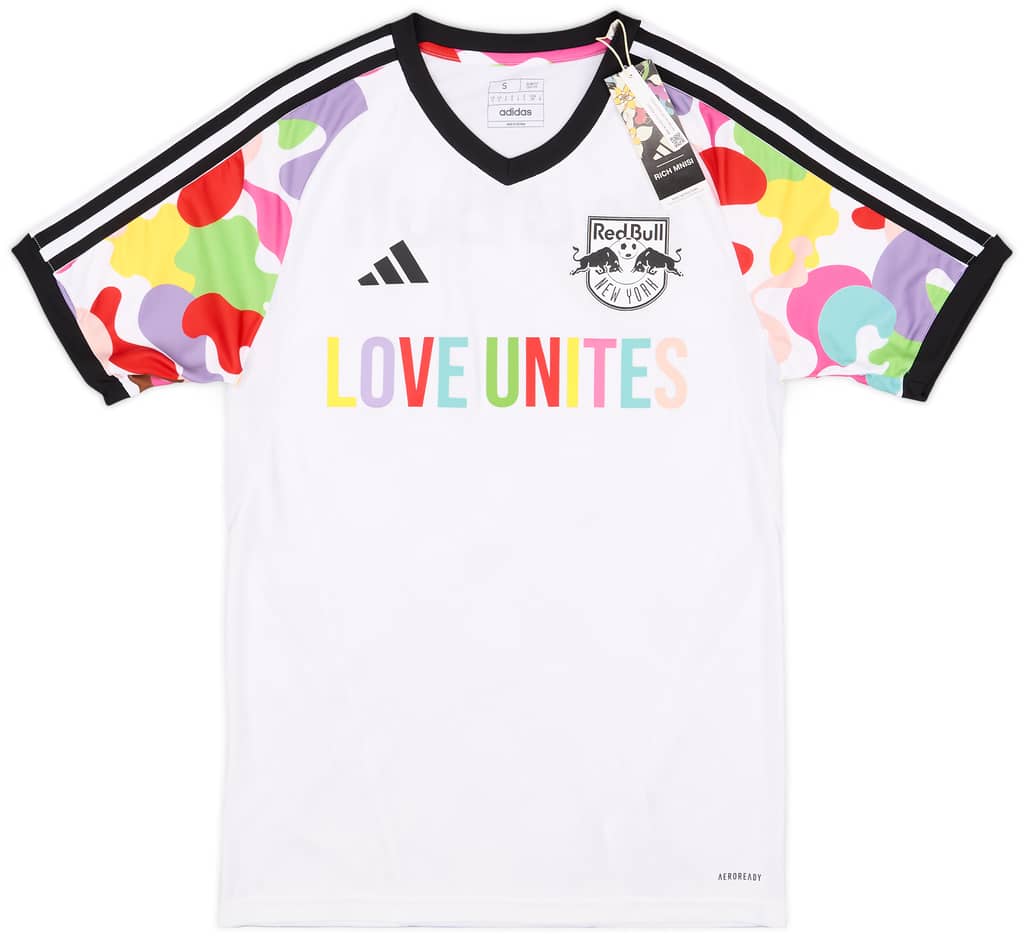 2023 New York Red Bulls adidas Pre-Match Pride Shirt (S)