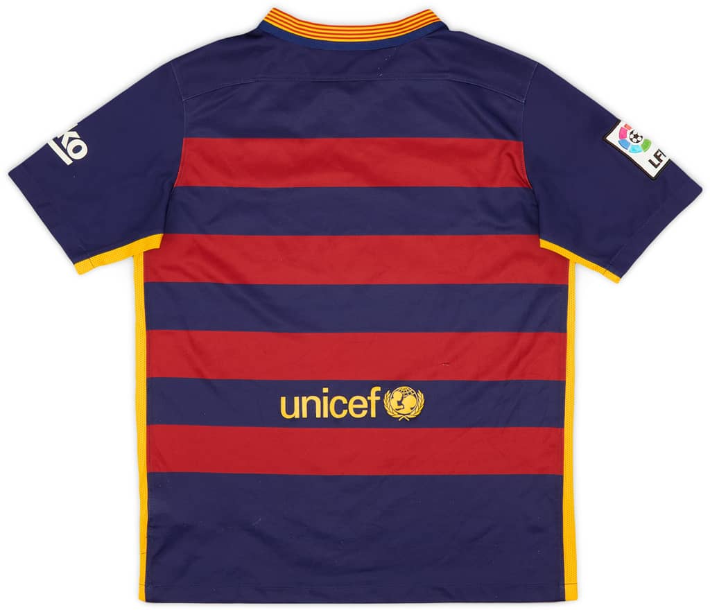 2015-16 Barcelona Home Shirt - 7/10 - (XL.Boys)