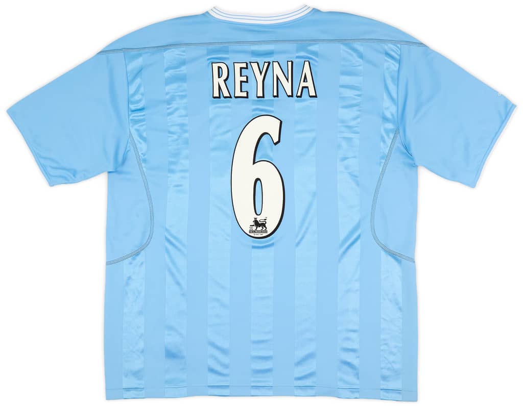 2003-04 Manchester City Home Shirt Reyna #6 (XL)