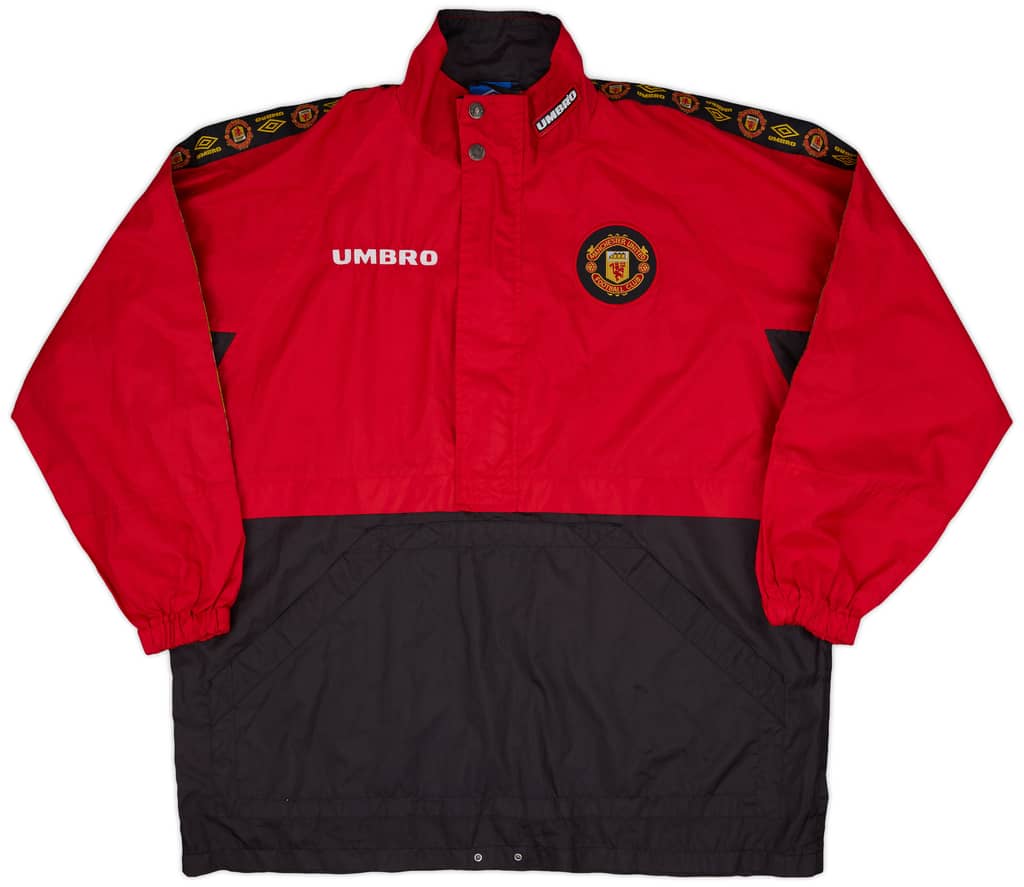 1994-95 Manchester United Umbro Hooded Rain Jacket - 7/10 - (M)