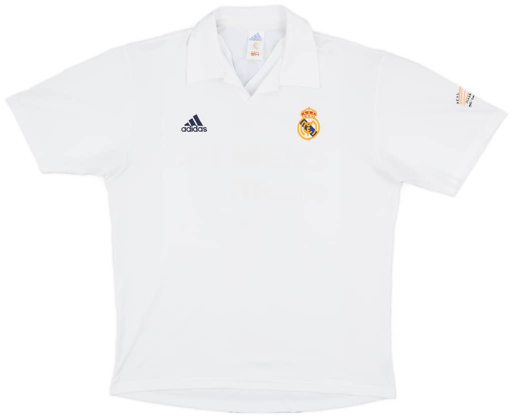 2001-02 Real Madrid Home Shirt Figo #10 - 4/10 - (XL)