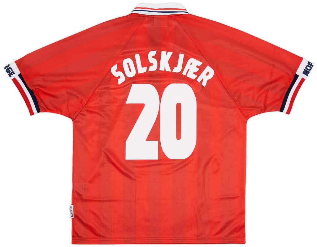 1998-00 Norway Home Shirt Solskjaer #20 (L)