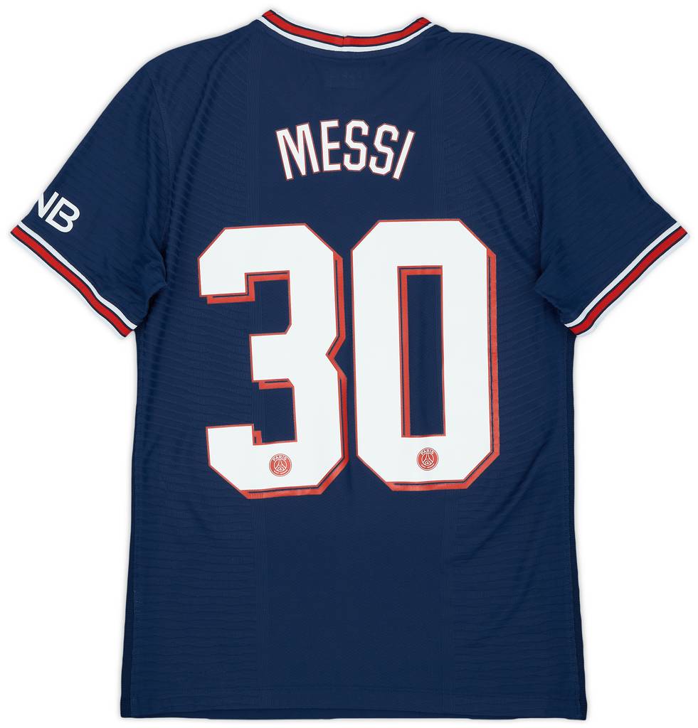 2021-22 Paris Saint-Germain Authentic Home Shirt Messi #30 - 10/10 - (S)