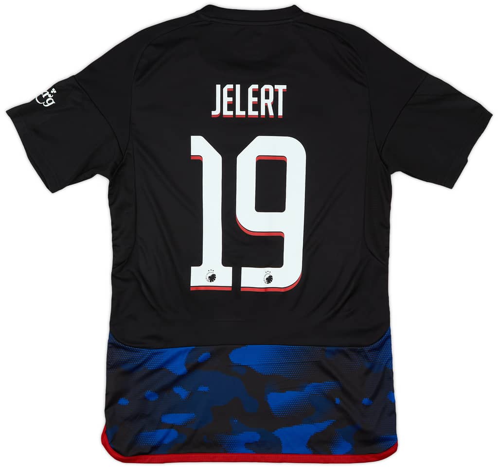 2023-24 Copenhagen Match Issue Champions League Away Shirt Jelert #19