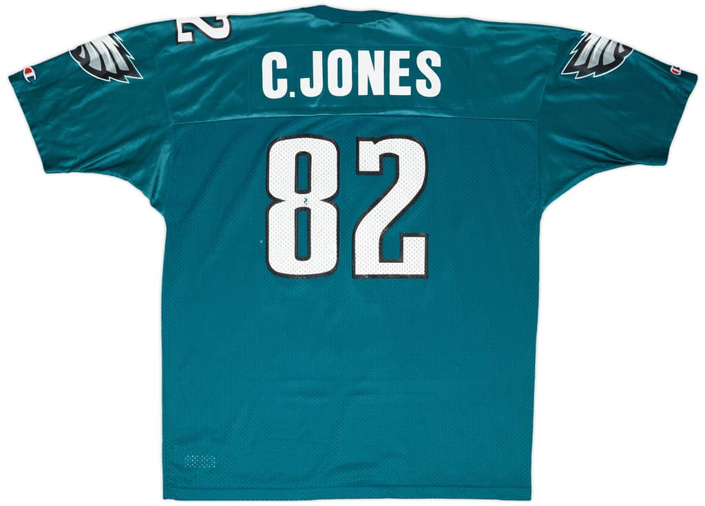 1996-97 Philadelphia Eagles C. Jones #82 Champion Home Jersey - 8/10 - (XXL)