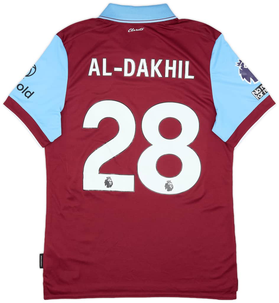 2023-24 Burnley Match Issue Home Shirt Al-Dakhil #28