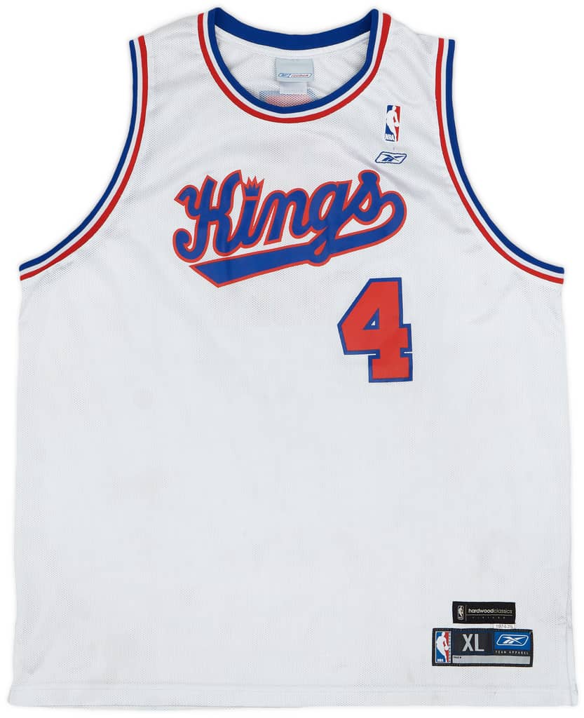 2003-04 Sacramento Kings Webber #4 Reebok Hardwood Classics Jersey - 8/10 - (XL)