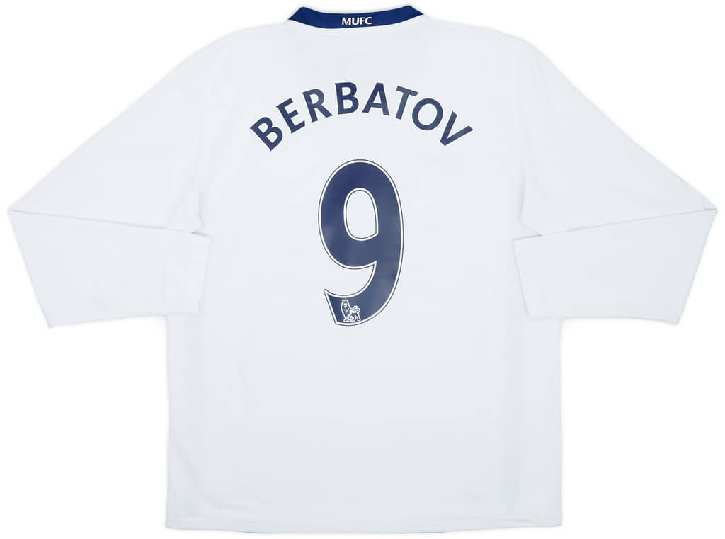 2008-10 Manchester United Away L/S Shirt Berbatov #9 - 9/10 - (M)