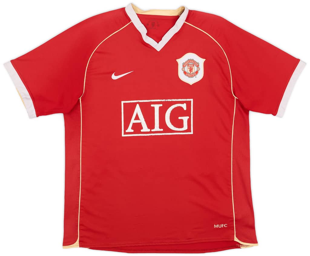 2006-07 Manchester United Home Shirt Solskjaer #20 - 5/10 - (L)