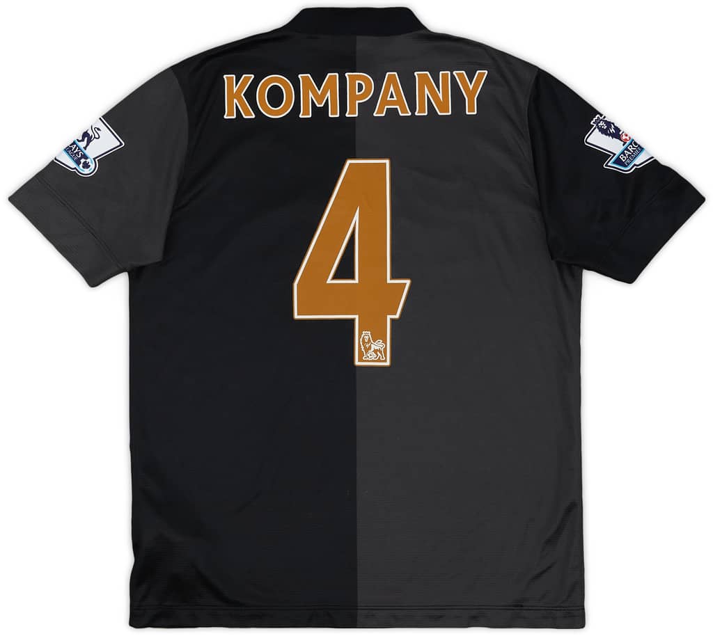 2013-14 Manchester City Away Shirt Kompany #4 - 9/10 - (XL.Boys)