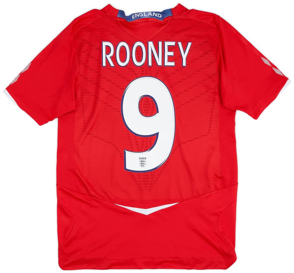 2008-10 England Away Shirt Rooney #9 - 6/10 - (S)