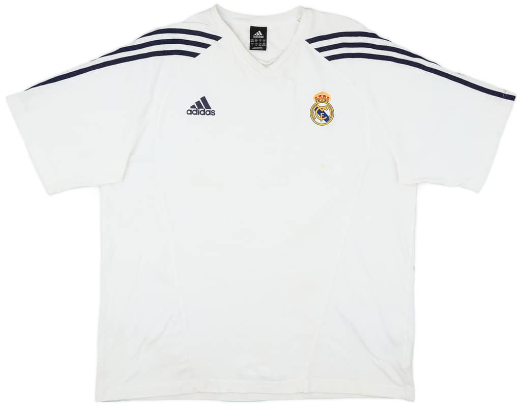 2005-06 Real Madrid adidas Cotton Tee - 7/10 - (XXL)