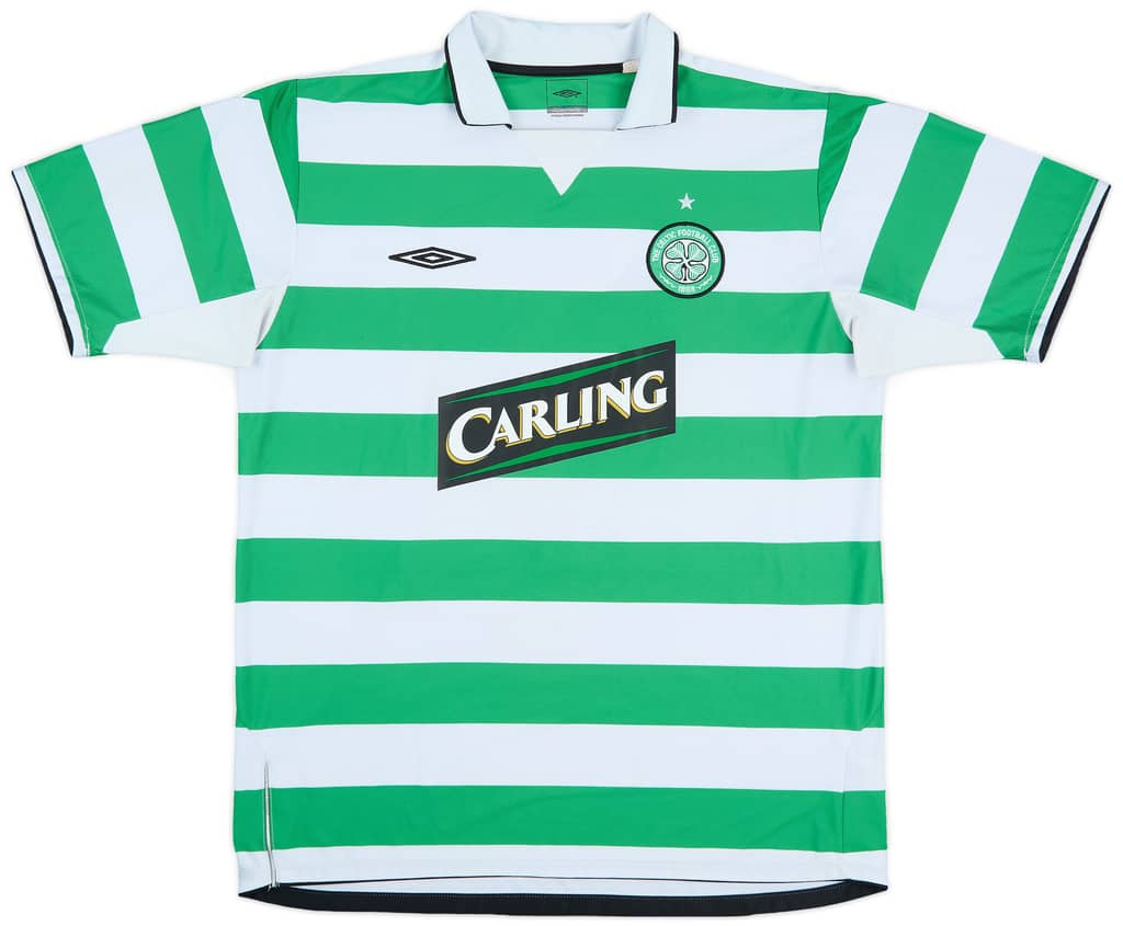2004-05 Celtic Home Shirt Lambert #14 - 7/10 - (XL)