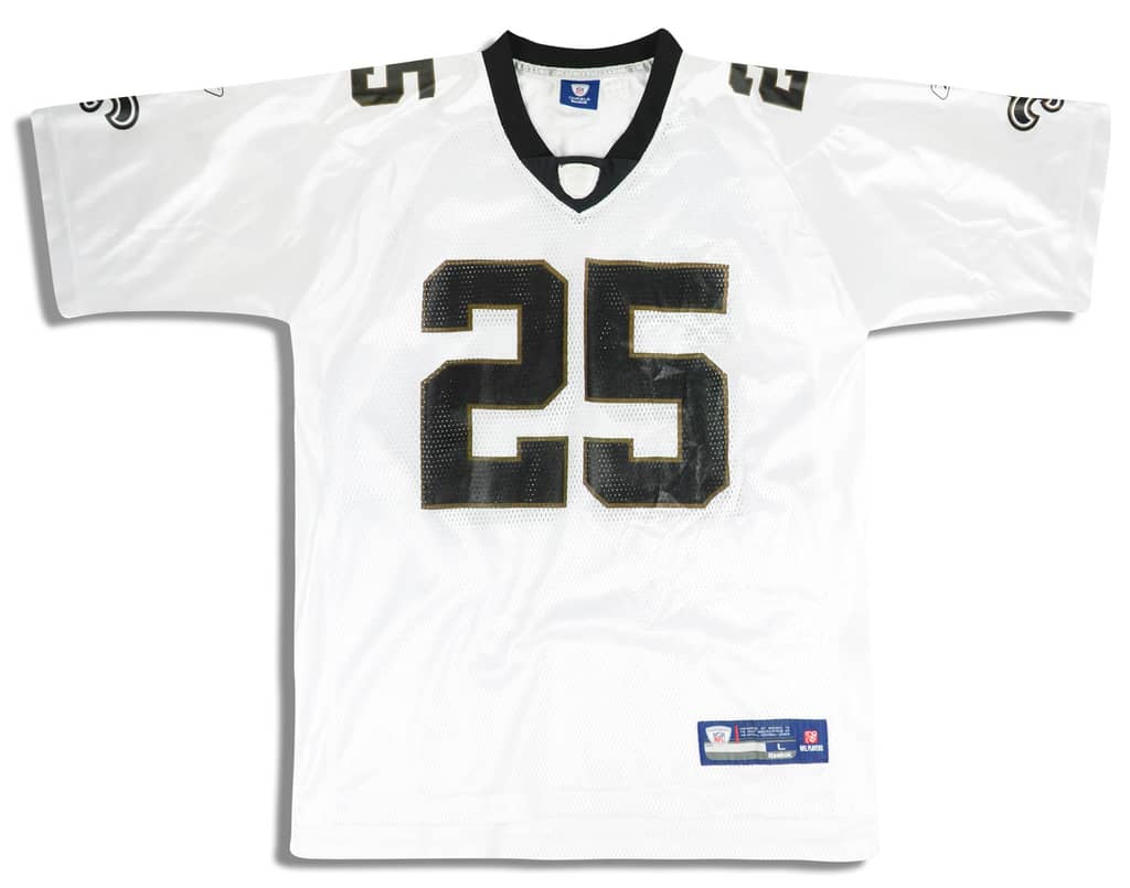 2008-10 New Orleans Saints Bush #25 Reebok On Field Jersey (Away) L