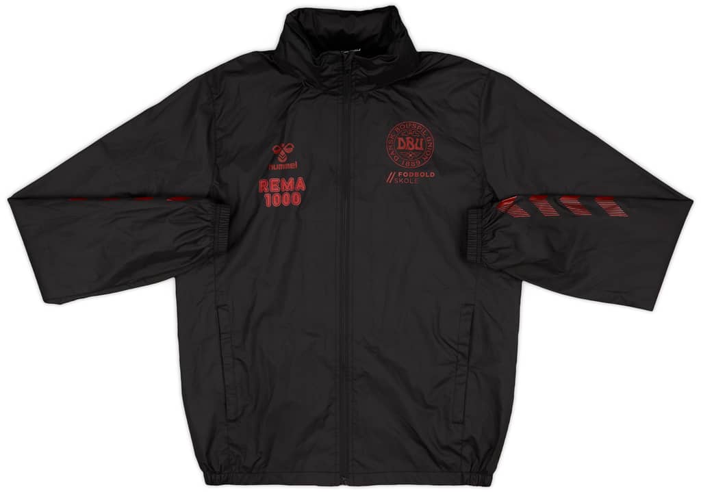 2022-23 Denmark 'Fodboldskole' Hummel Hooded Rain Jacket - 9/10 - (S)