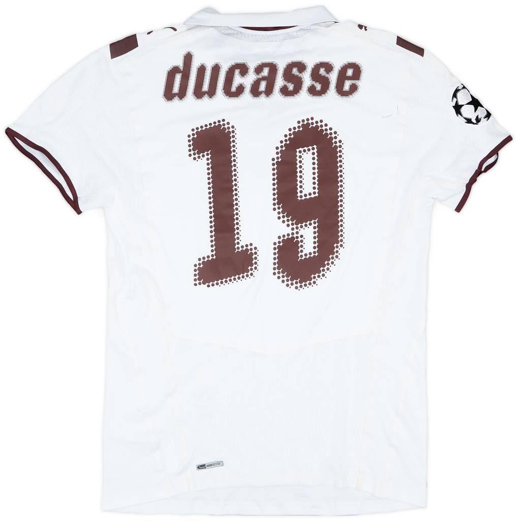 2008-09 Bordeaux Match Issue Champions League Away Shirt Ducasse #19