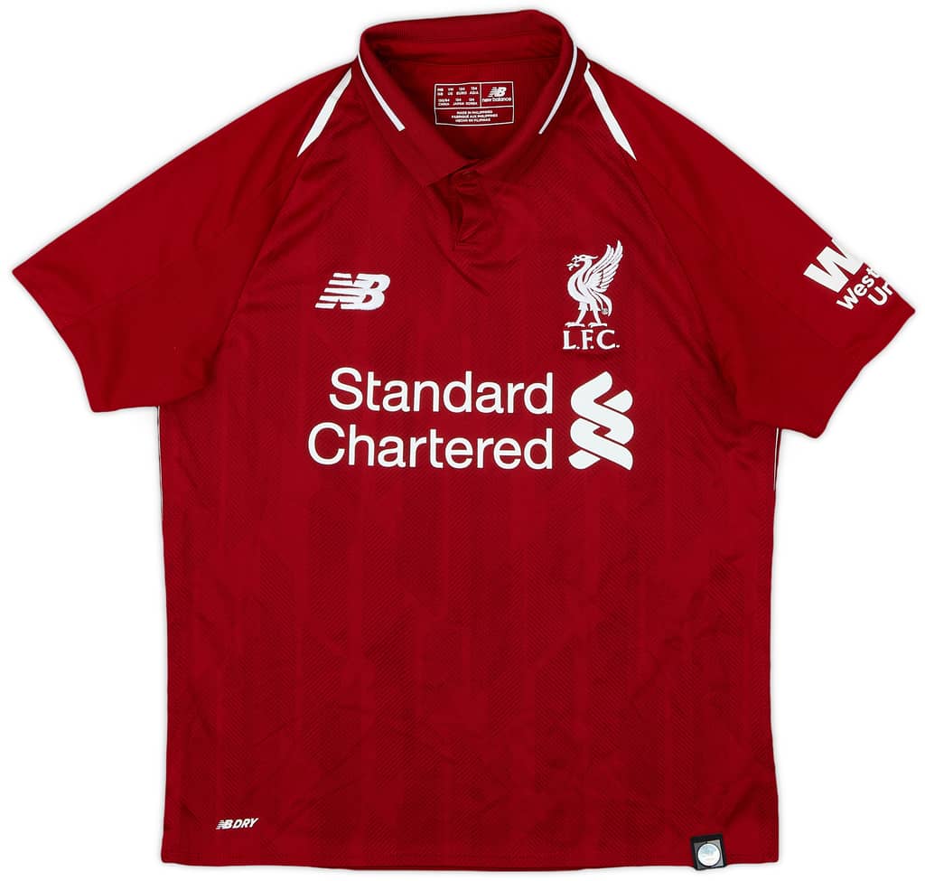 2018-19 Liverpool Home Shirt - 9/10 - (M.Boys)