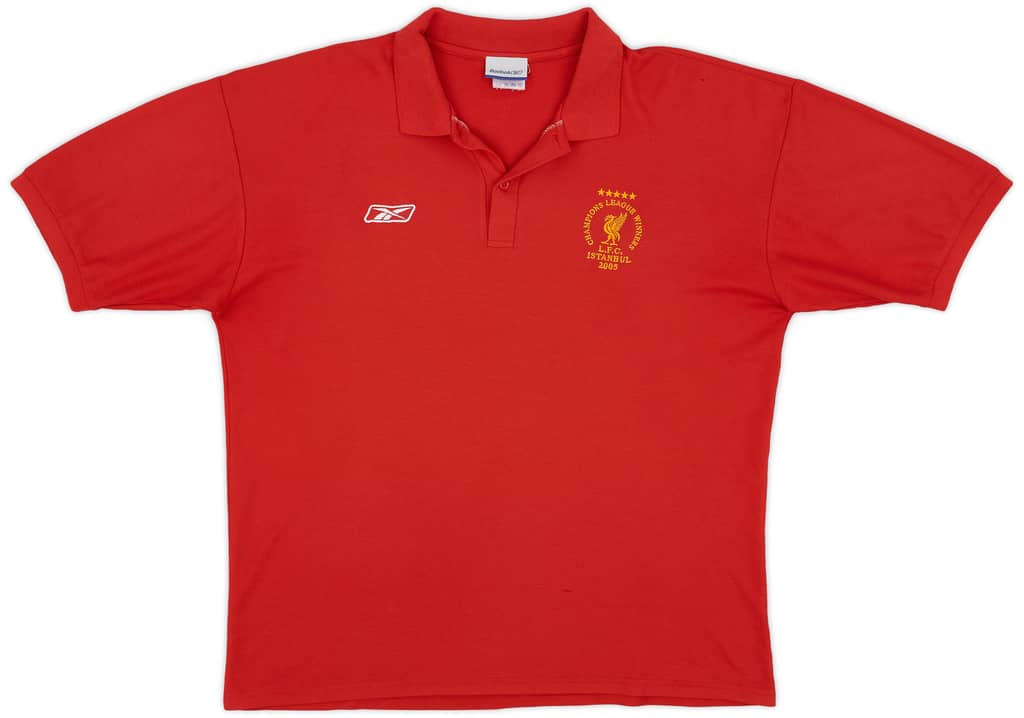 2005-06 Liverpool 'Istanbul 2005' Reebok Polo Shirt - 6/10 - (XL)
