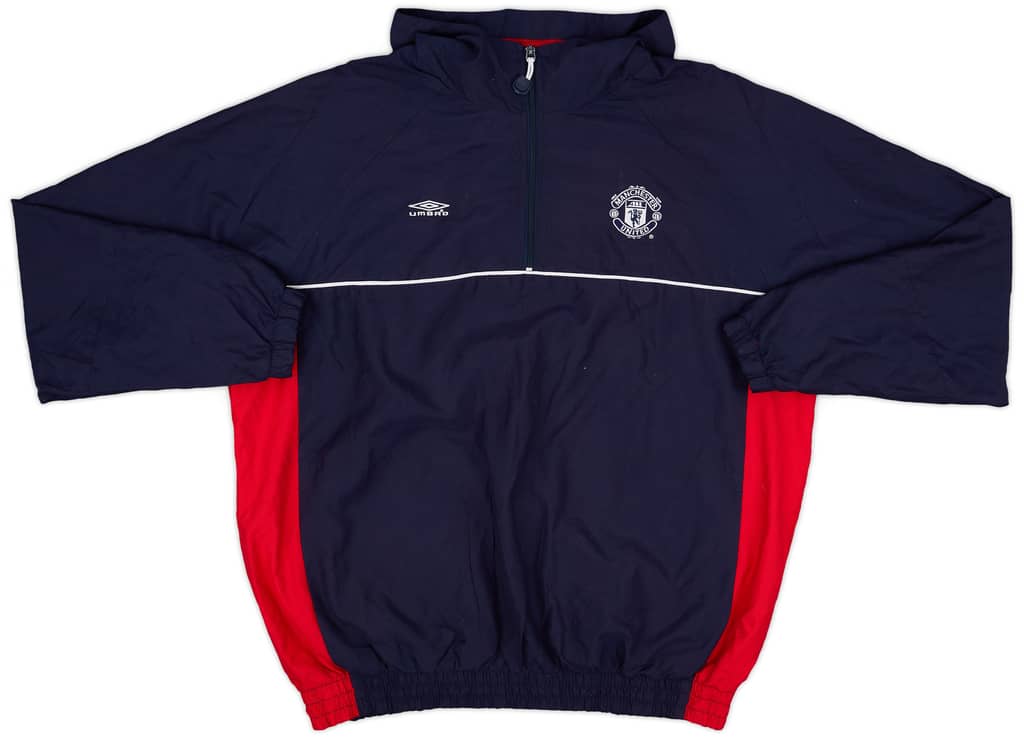 2000-01 Manchester Umbro 1/4 Zip Drill Top - 9/10 - (L)