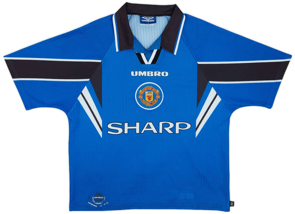 1996-98 Manchester United Third Shirt Cantona #7 - 8/10 - (M)