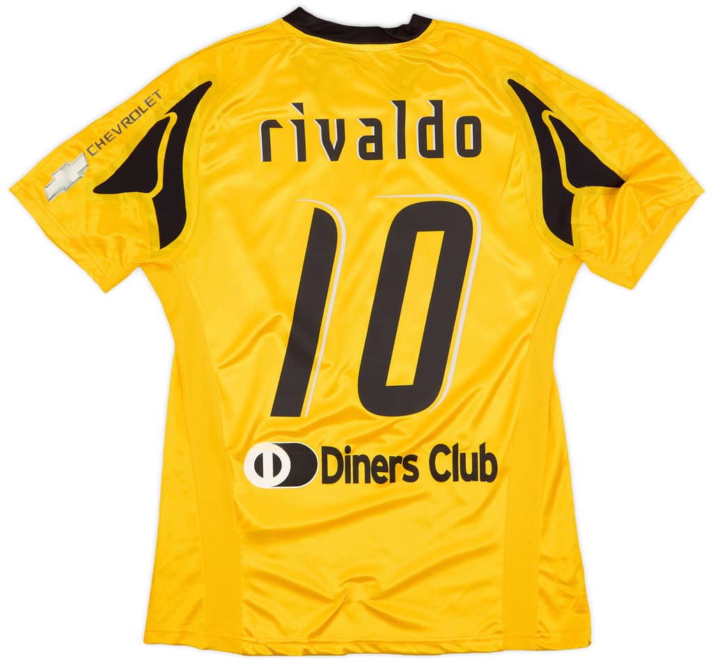 2007-08 AEK Athens Home Shirt Rivaldo #10 (L)