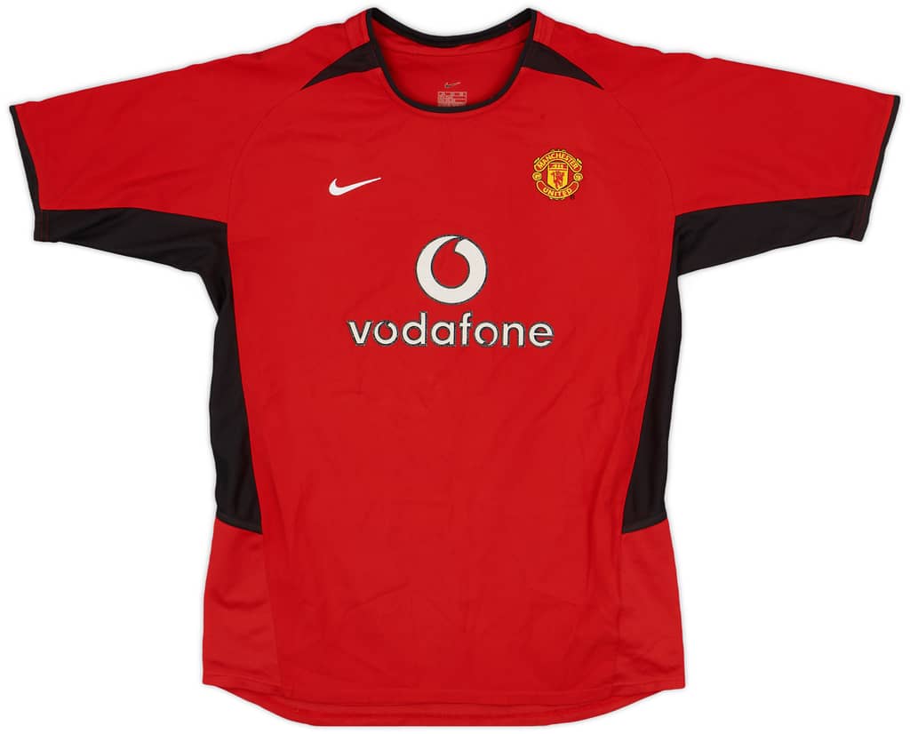 2002-04 Manchester United Home Shirt - 9/10 - (XL.Boys)
