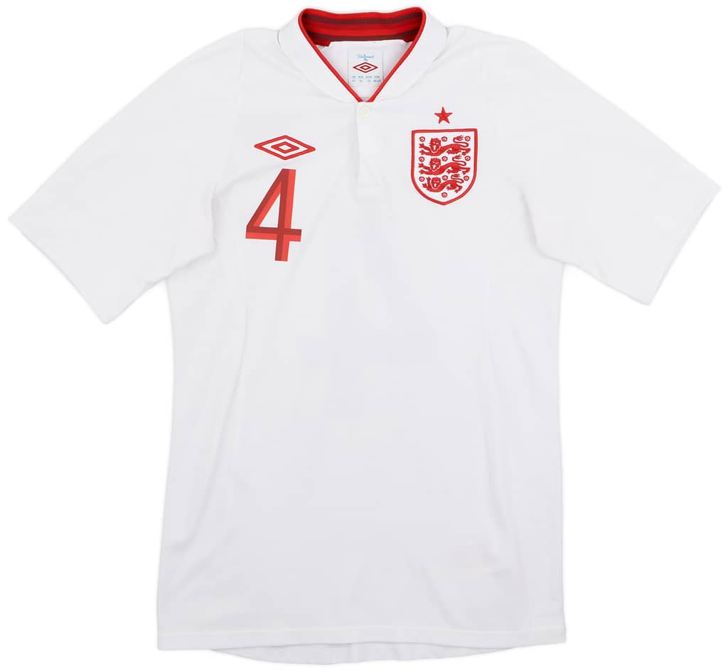 2012-13 England Home Shirt Gerrard #4 - 8/10 - (XS)