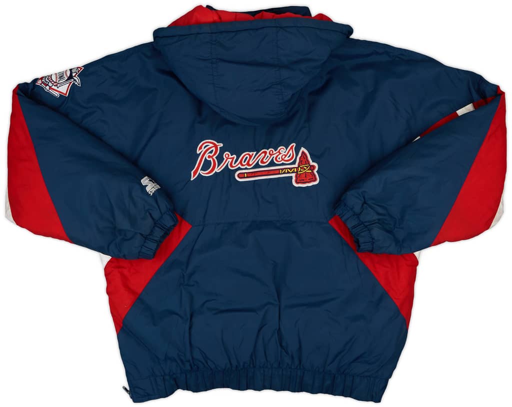 1990s Atlanta Braves Starter 1/2 Zip Rain Coat - 8/10 - (M)