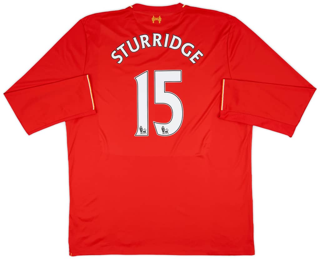 2015-16 Liverpool Home L/S Shirt Sturridge #15 - 9/10 - (3XL)