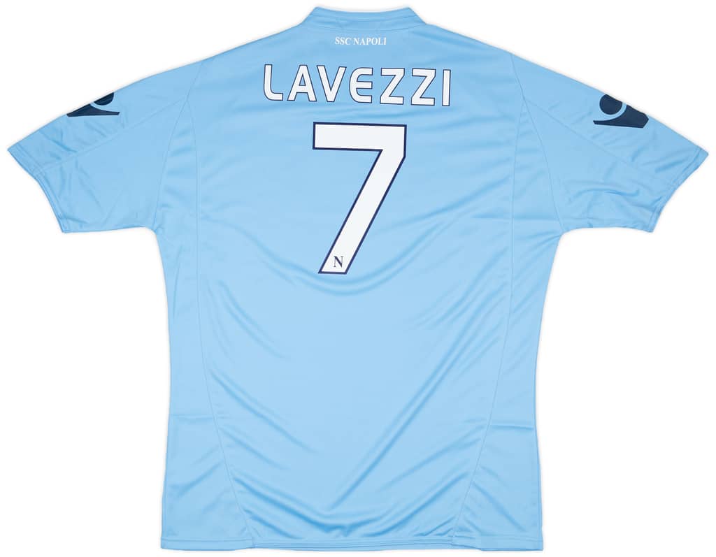 2009-10 Napoli Basic Home Shirt Lavezzi #7 (3XL)