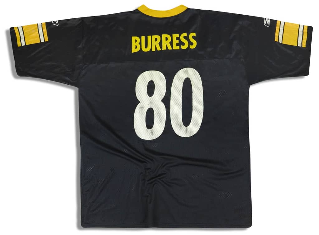 2004 Pittsburgh Steelers Burress #80 Reebok Replica Jersey (Home) XL