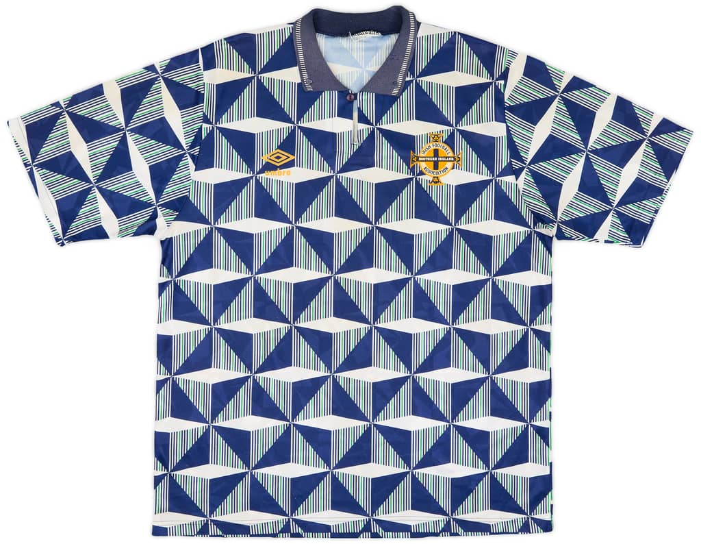 1990-92 Northern Ireland Away Shirt - 7/10 - (XL)