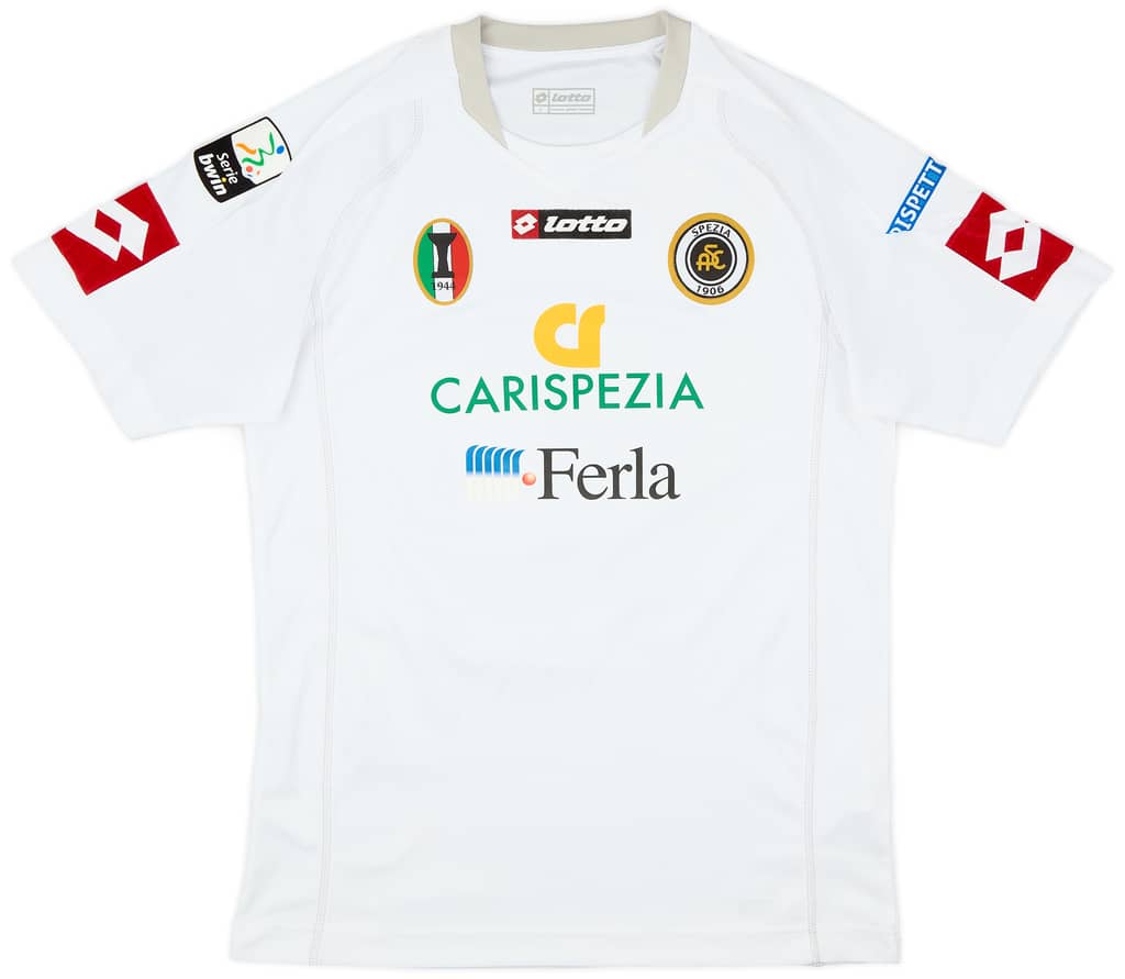 2012-13 Spezia Match Issue Home Shirt Antenucci #30