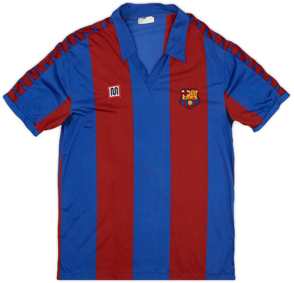 1984-89 Barcelona Home Shirt - 8/10 - (XL)
