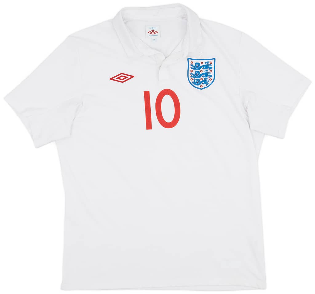 2009-10 England Home Shirt Rooney #10 - 7/10 - (L)
